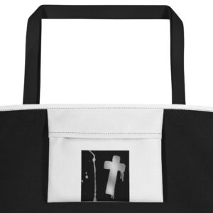 All-Over Print Large Tote Bag “Graffiti Cross”