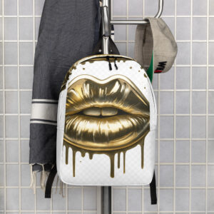 Minimalist Backpack "Luxe Lips"