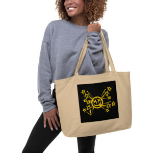 Large organic tote bag "Star Madness"