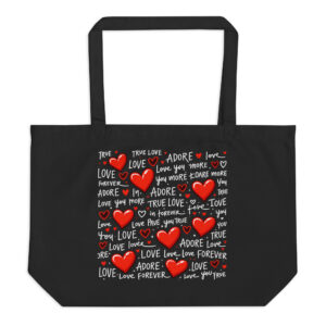 Large organic tote bag