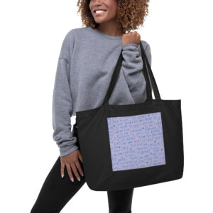 Large organic tote bag